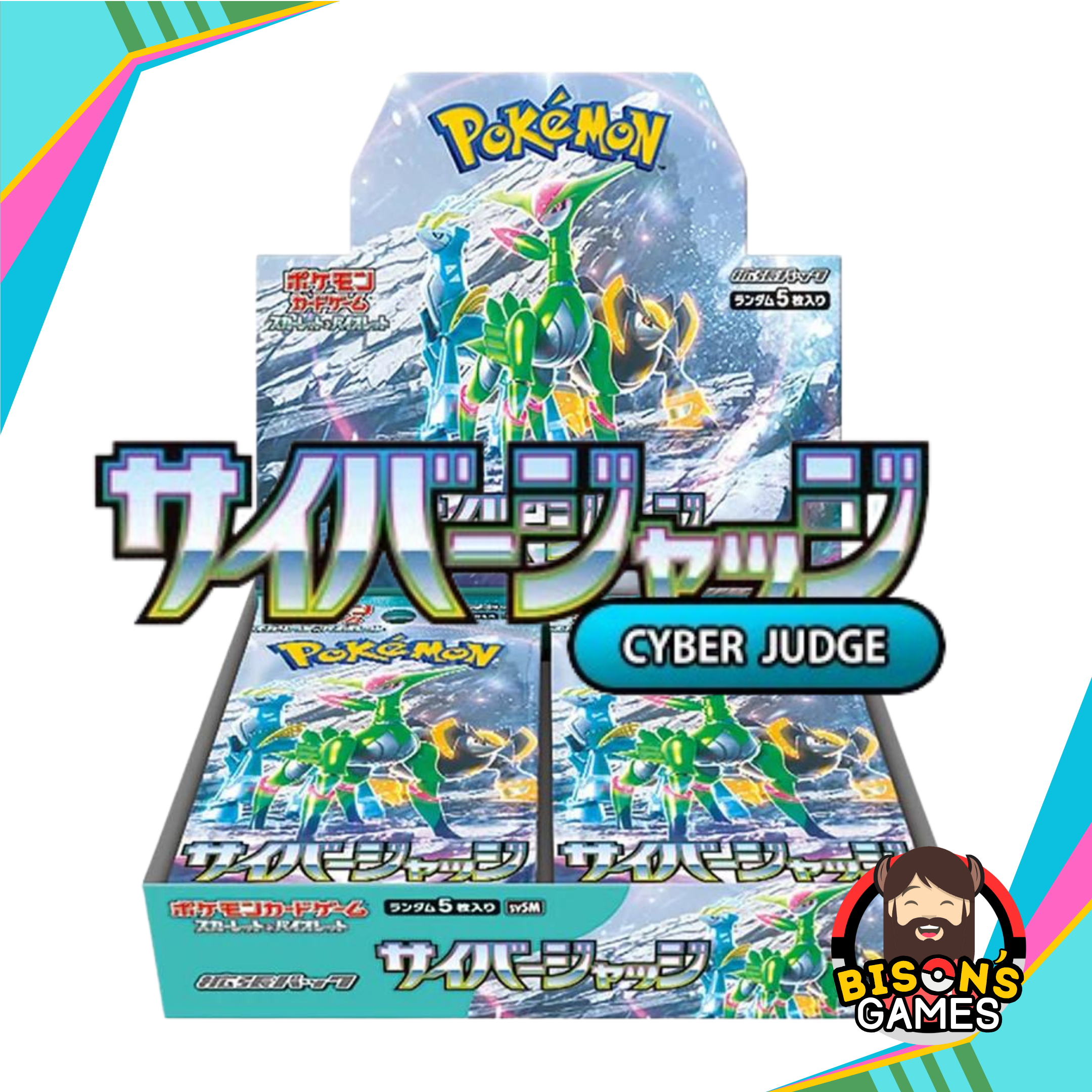 Pokmon TCG Scarlet & Violet: SV5M Cyber Judge Booster Box {Japanese} Bison's Games LLC Pokmon TCG Scarlet & Violet: SV5M Cyber Judge Booster Box {Japanese} Bison's Games LLC