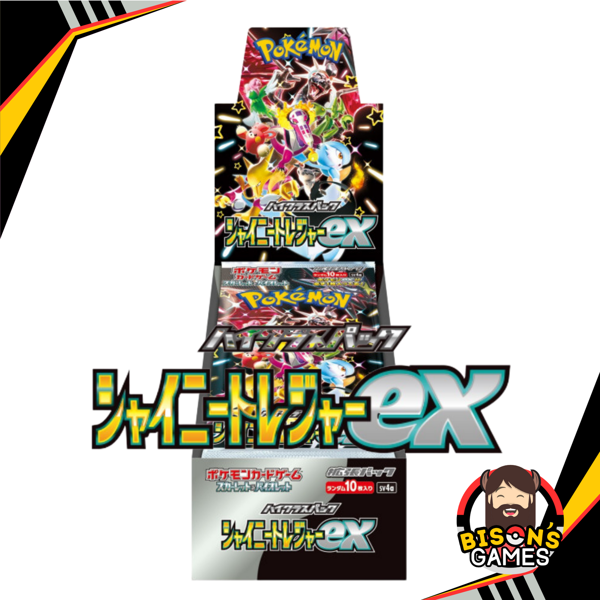 Pokmon TCG Scarlet & Violet: SV4A Shiny Treasures EX Booster Box {Jap Bison's Games LLC Pokmon TCG Scarlet & Violet: SV4A Shiny Treasures EX Booster Box {Jap Bison's Games LLC