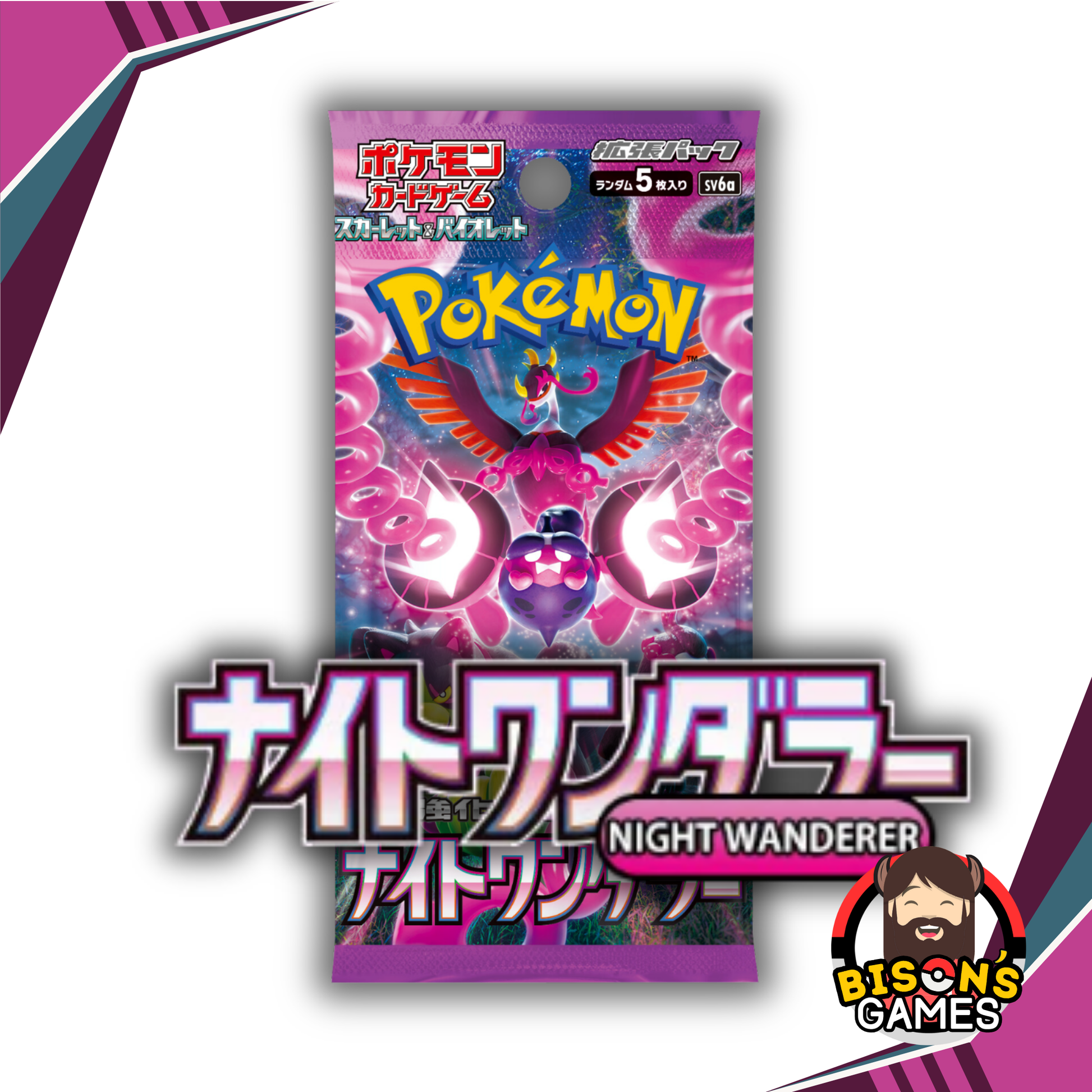 Pokmon TCG Scarlet & Violet: SV6a Night Wanderer Booster Box {Japanes Bison's Games LLC Pokmon TCG Scarlet & Violet: SV6a Night Wanderer Booster Box {Japanes Bison's Games LLC