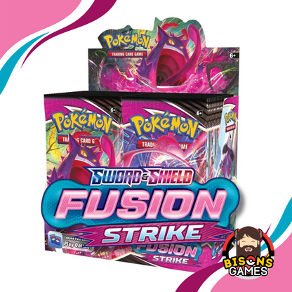 Pokmon TCG Sword & Shield: SwSh08 Fusion Strike Booster Box Bison's Games LLC Pokmon TCG Sword & Shield: SwSh08 Fusion Strike Booster Box Bison's Games LLC