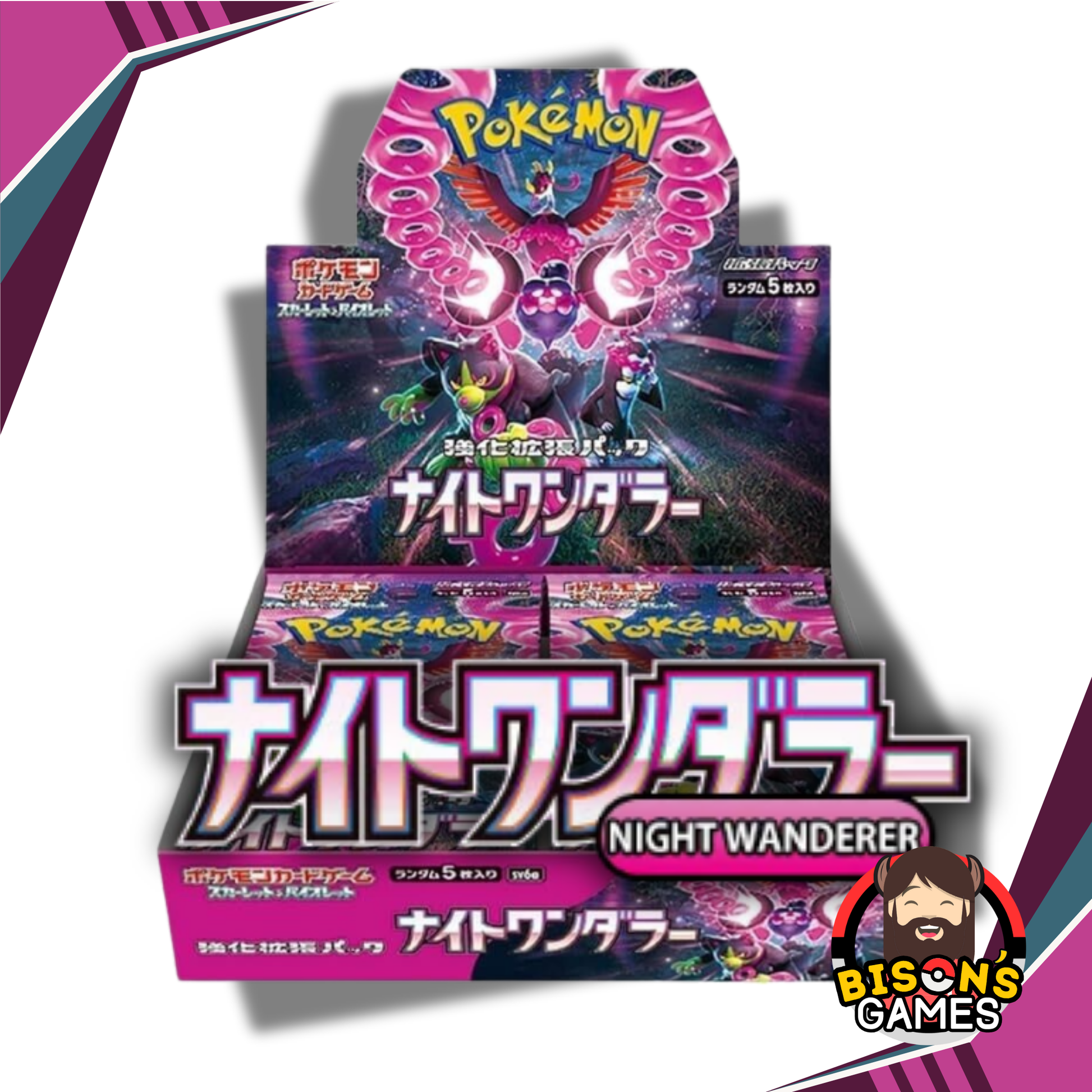 Pokémon TCG Scarlet & Violet: SV6a Night Wanderer Booster Box {Japanes – Bison's Games LLC