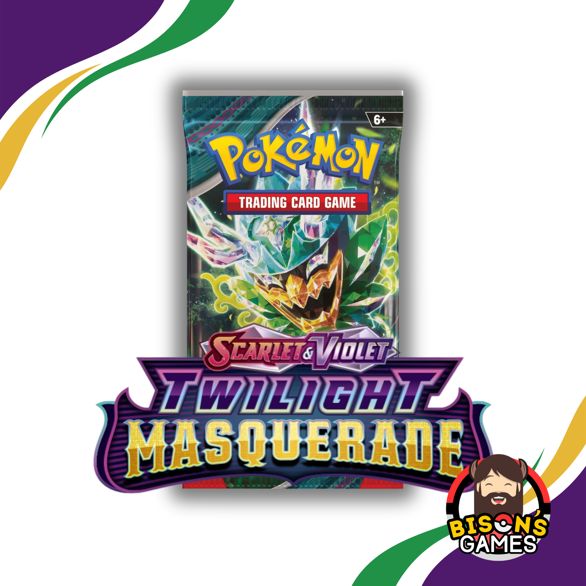 pokemon tcg: scarlet and violet twilight masquerade booster box Pokémon TCG Scarlet & Violet: SV06 Twilight Masquerade Booster Pack (1 – Bison's Games LLC