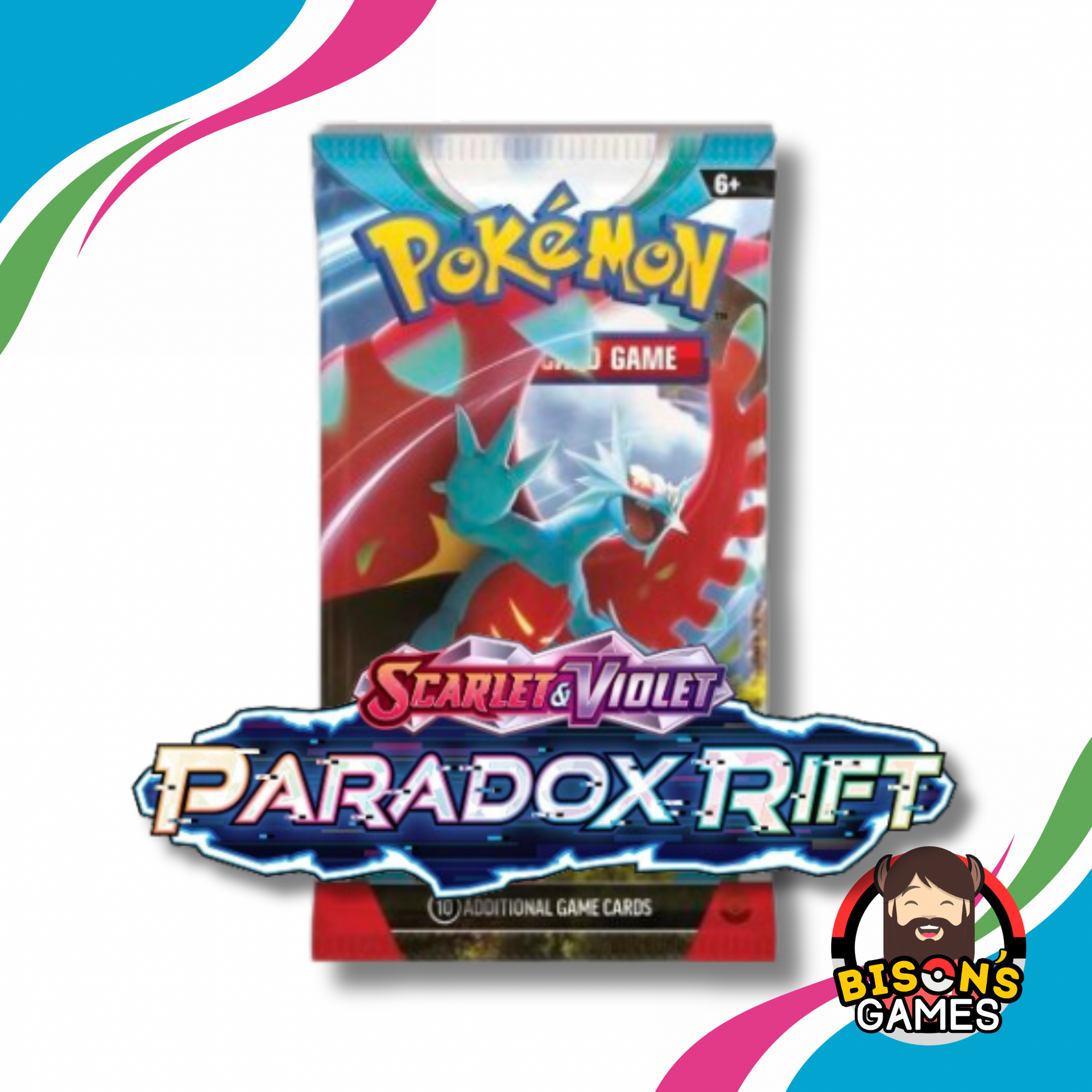 Pokmon TCG Scarlet & Violet: Paradox Rift Booster Pack  Bison's Games LLC