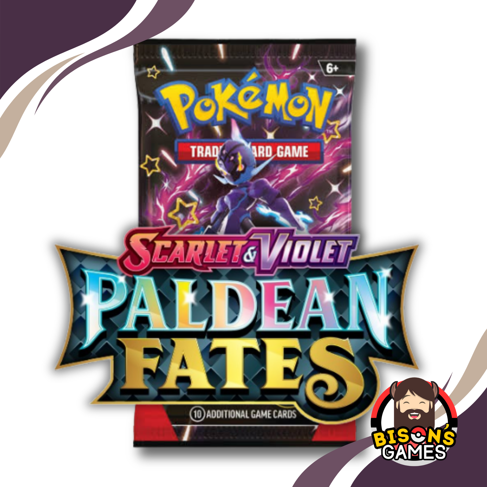 Pokmon TCG Scarlet & Violet: SV 4.5 Paldean Fates Booster Bundle (6x Bison's Games LLC Pokmon TCG Scarlet & Violet: SV 4.5 Paldean Fates Booster Bundle (6x Bison's Games LLC