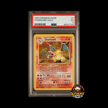 1999 Pokmon Game Charizard (Base Set) | PSA 5 Graded Single Card Bison's Games LLC 1999 Pokmon Game Charizard (Base Set) | PSA 5 Graded Single Card Bison's Games LLC