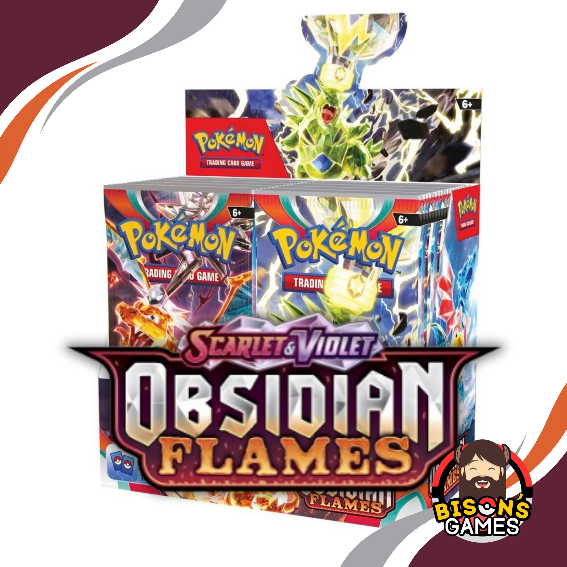 Pokémon TCG Scarlet & Violet: SV03 Obsidian Flames Booster Box – Bison's Games LLC