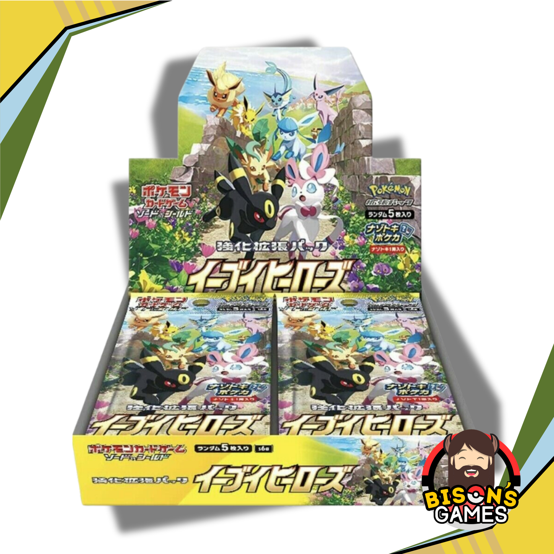 Pokmon TCG S6a Sword & Shield: Eevee Heroes Booster Box {Japanese} Bison's Games LLC Pokmon TCG S6a Sword & Shield: Eevee Heroes Booster Box {Japanese} Bison's Games LLC